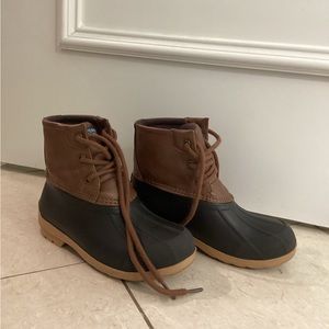 Sperry rain boots boy size 12